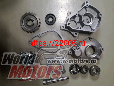 Редуктор обратного вращения 168F-170F(шестер,под вал двиг. 19,05мм,D выходного вала 15 мм,пониж 1:2) Редуктор обратного вращения 168F-170F(шестер,под вал двиг. 19,05мм,D выходного вала 15 мм,пониж 1:2)