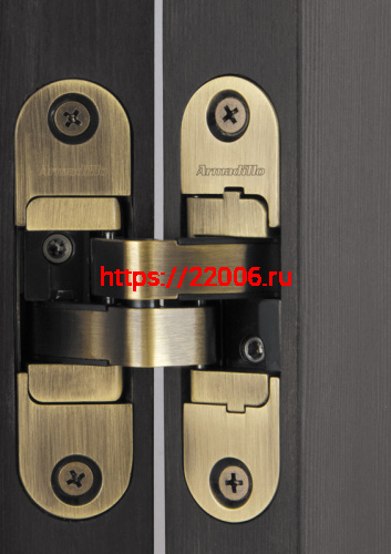 Петля Armadillo (Армадилло) скрытой установки U3D4200L AB левая (Architect 3D-ACH 40) бронза 40 кг фото 5 Петля Armadillo (Армадилло) скрытой установки U3D4200L AB левая (Architect 3D-ACH 40) бронза 40 кг фото 5