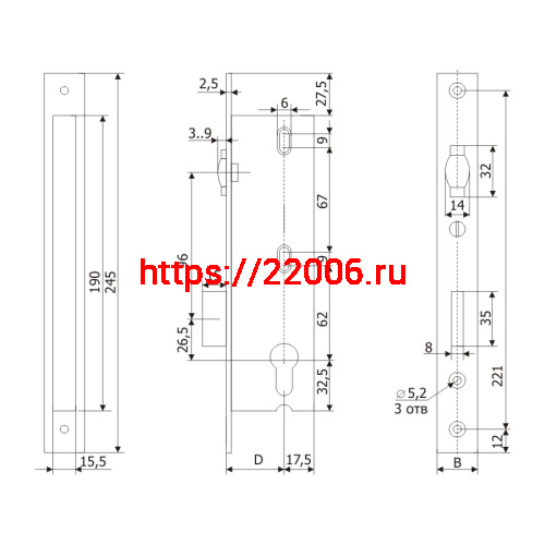 Корпус Guardian (Гардиан) узкопрофильного замка с регулируемой роликовой защелкой PROFI 30.11P.24 /123:225/ фото 2 Корпус Guardian (Гардиан) узкопрофильного замка с регулируемой роликовой защелкой PROFI 30.11P.24 /123:225/ фото 2