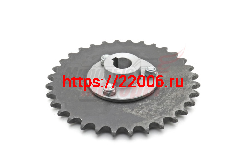 Звезда z=32 шаг 15,875 (посадка на вал 20мм) со сменной ступицей Звезда z=32 шаг 15,875 (посадка на вал 20мм) со сменной ступицей