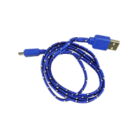 Дата-кабель USB micro-B – USB2.0, 1м, синий, S042