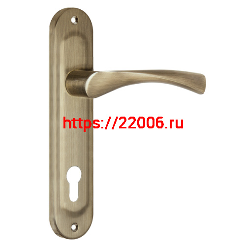 Ручка Punto (Пунто) на планке HANDLE90.CRONA.18-85 (P90 8518 CRONA) AB бронза Ручка Punto (Пунто) на планке HANDLE90.CRONA.18-85 (P90 8518 CRONA) AB бронза