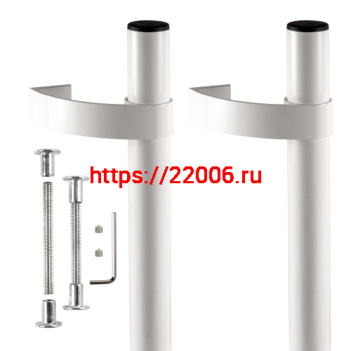 Ручка Punto (Пунто) дверная офисная PH31/500.02 500мм RAL9016 белый фото 3