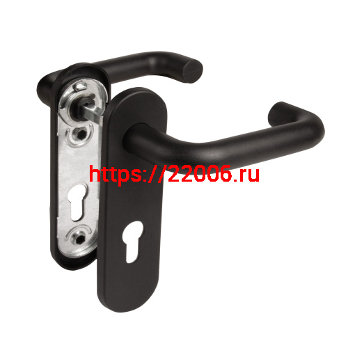 Ручка Fuaro (Фуаро) дверная FP.DH172.0433 NE (B2B) (8x120) с пружиной BL-24 черный Ручка Fuaro (Фуаро) дверная FP.DH172.0433 NE (B2B) (8x120) с пружиной BL-24 черный