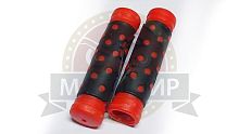 Грипсы для велосипеда 120мм, для самоката/ ручки руля, красно-черные GW168