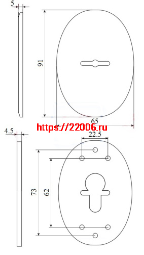 Декоративная Fuaro (Фуаро) накладка ESC 475 (90х65) СP ХРОМ на сувальдный замок фото 3 Декоративная Fuaro (Фуаро) накладка ESC 475 (90х65) СP ХРОМ на сувальдный замок фото 3