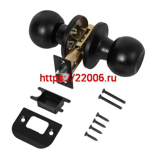 Ручка Punto (Пунто) защелка DK672/BL BL-BK (фик.) черный фото 2