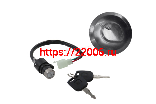 Замок зажигания+крышка бензобака с замком трицикл WM250ZH-2 Замок зажигания+крышка бензобака с замком трицикл WM250ZH-2