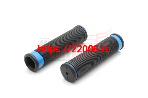 Ручки руля вело 125мм (пара) с цветной окантовкой (цвета в асс-те) Ручки руля вело 125мм (пара) с цветной окантовкой (цвета в асс-те)