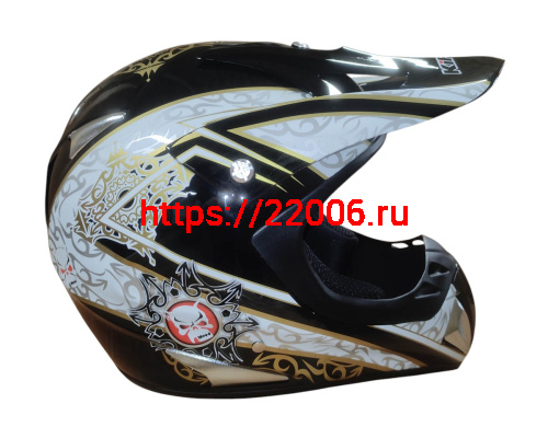 Шлем кроссовый KIRIN K27, черный, черн-бел, зелен-желт, размер M фото 5 Шлем кроссовый KIRIN K27, черный, черн-бел, зелен-желт, размер M фото 5