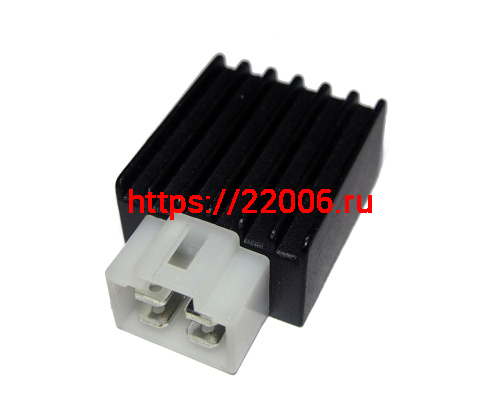 Реле регулятор 4 конт. малый GY6-50 (GY6-125-516)(GY6-125-04R) (АЛЬФА)