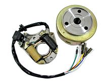 Магнето в сборе 139FMB Дельта 50-110cc (ротор + статор генератора на 2 катушки) TMMP