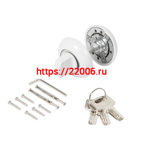 Ручка поворотная Ajax (Аякс) с фиксацией ключом BK6.FIX.JR WH-19 белый фото 5 Ручка поворотная Ajax (Аякс) с фиксацией ключом BK6.FIX.JR WH-19 белый фото 5