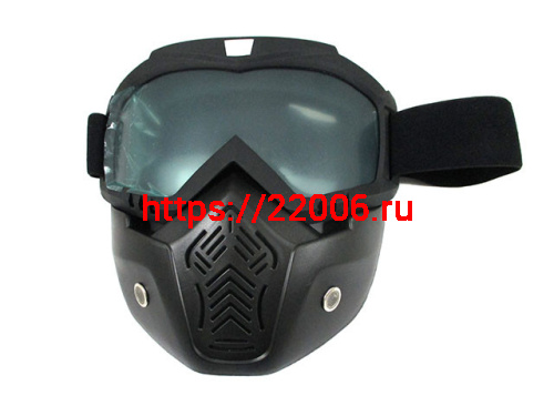 Очки MZ-1 оправа черная, линза прозрачная с защитой лица BSDDP