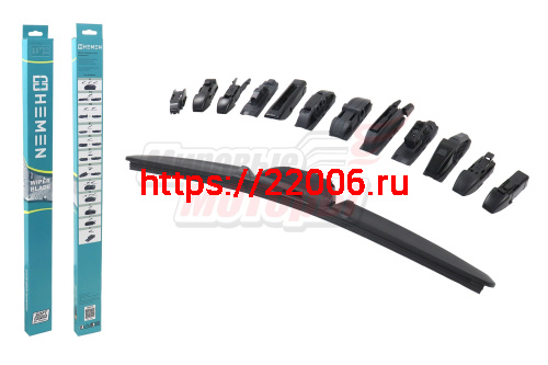 Щётка стеклоочистителя бескаркасная HEMEN 375 мм + 12 адаптеров (HB375) Щётка стеклоочистителя бескаркасная HEMEN 375 мм + 12 адаптеров (HB375)