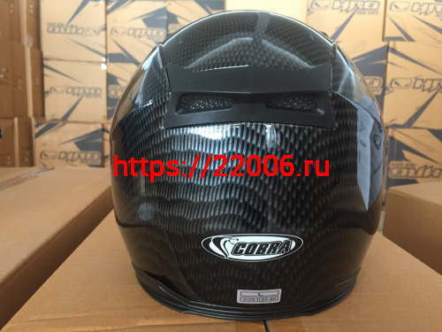 Шлем открытый 3/4 COBRA JK513, серый карбон(1), размеры M фото 2