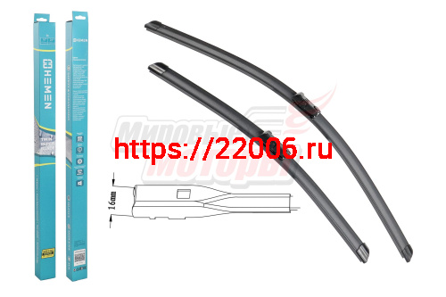Щётки стеклоочистителя комплект 2шт. HEMEN 450/650 мм (HP6545B216)