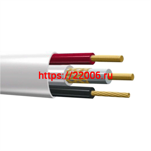 КВК-В  2х0.5мм (12V) кабель Plexus 100 м/4  белый (100/400) D=0.5 фото 2