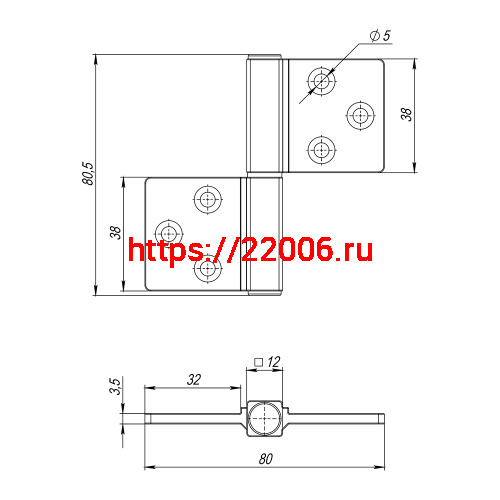 Петля Armadillo (Армадилло) универсальная флажковая FL.IN3800.US MWSC-33 итальянский тисненый фото 3 Петля Armadillo (Армадилло) универсальная флажковая FL.IN3800.US MWSC-33 итальянский тисненый фото 3