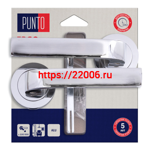 Ручка Punto (Пунто) раздельная LM/A R.TLK52.EVO/HD CP-8 хром Ручка Punto (Пунто) раздельная LM/A R.TLK52.EVO/HD CP-8 хром