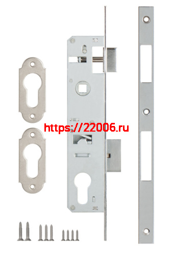 Корпус Kale kilit (Кале килит) узкопрофильного замка с защёлкой 153/P (25 mm) w/b (хром) фото 2 Корпус Kale kilit (Кале килит) узкопрофильного замка с защёлкой 153/P (25 mm) w/b (хром) фото 2