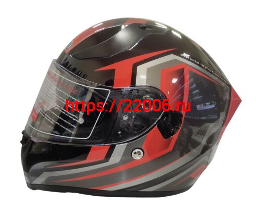 Шлем интеграл COBRA EC H128, серый/оранж, серый/син, черн/крас, черн/лайм, черн/оранж, размер L фото 3