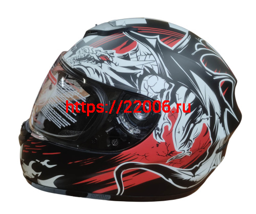 Шлем интеграл KIRIN K-22, черный, черн-крас матовый, черн-крас, размер S фото 4 Шлем интеграл KIRIN K-22, черный, черн-крас матовый, черн-крас, размер S фото 4