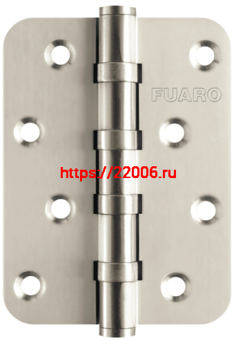 Петля Fuaro (Фуаро) универсальная IN4400U-R10 SN (4BB-R10 100x75x2,5) мат. никель Петля Fuaro (Фуаро) универсальная IN4400U-R10 SN (4BB-R10 100x75x2,5) мат. никель