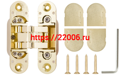 Петля скрытой установки с 3D-регулировкой Armadillo 11160UN3D (Architect 3D-ACH Universal 60) SG «матовое золото» фото 3 Петля скрытой установки с 3D-регулировкой Armadillo 11160UN3D (Architect 3D-ACH Universal 60) SG «матовое золото» фото 3