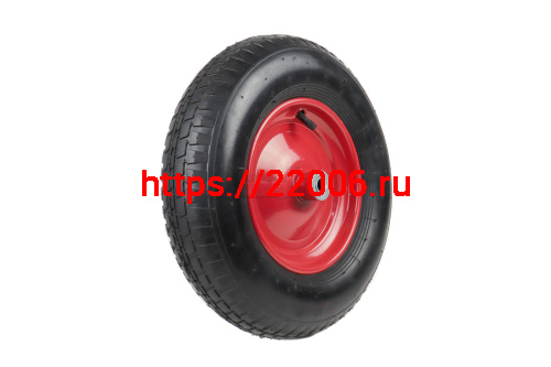 Колесо тачки садовой 8" 4,8/4,0-8" (под ось 16мм) ступица, подшипник, камера Колесо тачки садовой 8" 4,8/4,0-8" (под ось 16мм) ступица, подшипник, камера