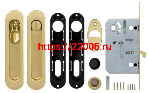 Набор Armadillo (Армадилло) для раздвижных дверей SH.LD152.KIT011-BK (SH011-BK) SG-1 матовое золото фото 2