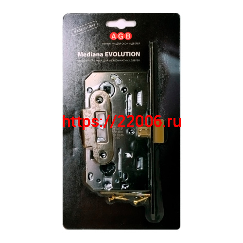 Корпус замка AGB (АГБ) под цил. MEDIANA EVOLUTION B01103.50.12.567 с отв. планкой B01000.13 (ант бронза)