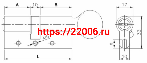 Цилиндровый механизм Kale kilit (Кале килит) с вертушкой 164 DBM-E/70 (30+10+30) mm латунь 5 кл. фото 3 Цилиндровый механизм Kale kilit (Кале килит) с вертушкой 164 DBM-E/70 (30+10+30) mm латунь 5 кл. фото 3