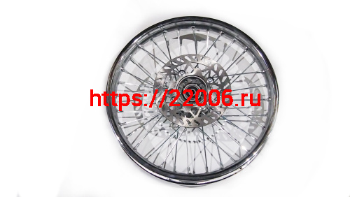 Обод 16" задний спицы, диск. тормоз 2,15-16  (ПИТ-БАЙК), в сборе, ось D12 мм (диск+звезда) фото 2