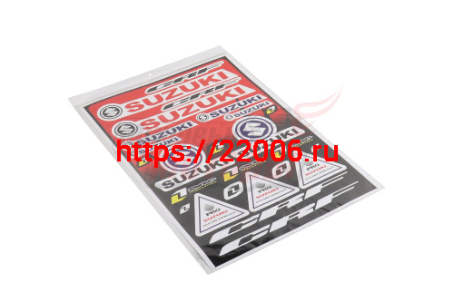 Наклейки: SUZUKI,CRF,ONE industries,PRO SUZUKI (30x45) Наклейки: SUZUKI,CRF,ONE industries,PRO SUZUKI (30x45)