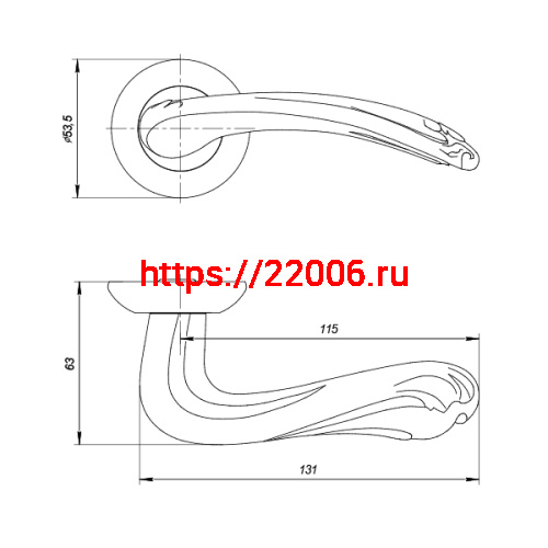 Ручка Punto (Пунто) раздельная LORENA ZR OB-13 античная бронза фото 3 Ручка Punto (Пунто) раздельная LORENA ZR OB-13 античная бронза фото 3