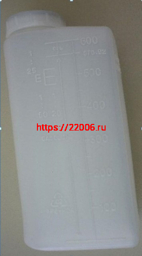 Бутылка-миксер типа (подходит на Штиль) для бензопил и мотокос 0,6 л. (для смешивания бензина и масл