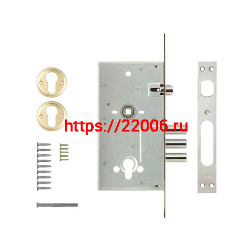 Корпус Kale kilit (Кале килит) врезного цилиндрового замка с защёлкой 252/R w/b фото 2