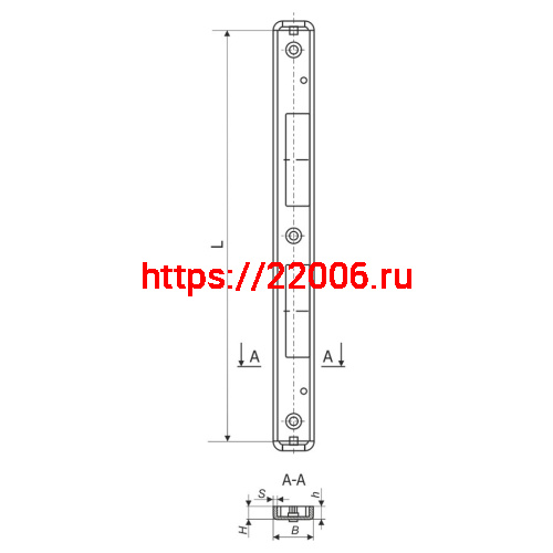 Регулируемая Guardian (Гардиан) ответная планка к замку PROFI 11.915 левая /151:234/ фото 2 Регулируемая Guardian (Гардиан) ответная планка к замку PROFI 11.915 левая /151:234/ фото 2