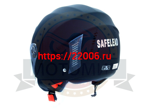 Шлем открытый "Safelead" HF-221 "колобки с доп. стеклом" мат. черный размер XL фото 5 Шлем открытый "Safelead" HF-221 "колобки с доп. стеклом" мат. черный размер XL фото 5