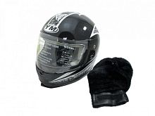 Мотошлем YM-806 черный (S)
