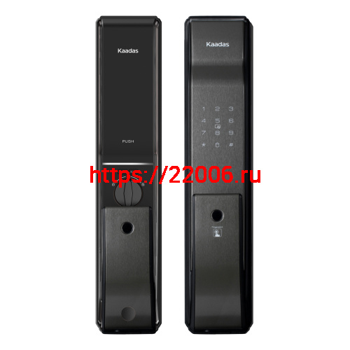 Замок врезной электронный Kaadas K9-5W с отпечатком пальца, со встроенным модулем WIFI, черный Замок врезной электронный Kaadas K9-5W с отпечатком пальца, со встроенным модулем WIFI, черный