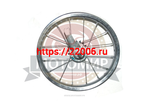 Обод Вело 14" задний, (1 стеночный) хром, тормозная втулка, 1 ск. фото 2 Обод Вело 14" задний, (1 стеночный) хром, тормозная втулка, 1 ск. фото 2