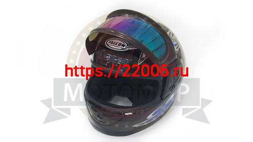 Шлем интеграл FALCON XZF01, размер S (59-60) (тонированный визор) decal red black 1 black grey blue фото 3 Шлем интеграл FALCON XZF01, размер S (59-60) (тонированный визор) decal red black 1 black grey blue фото 3