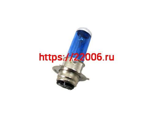 Лампа головного света галоген P15D-25-3 12V 35/35W синяя (блистер)