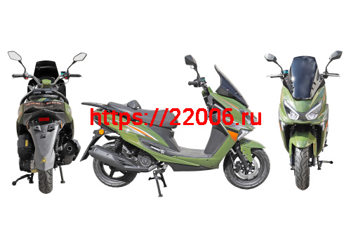 Скутер GALAXY 49сс зеленый (150)(10,8л.с., колеса перед12/зад.12, тормоза: диск.перед/бараб зад.) фото 2 Скутер GALAXY 49сс зеленый (150)(10,8л.с., колеса перед12/зад.12, тормоза: диск.перед/бараб зад.) фото 2