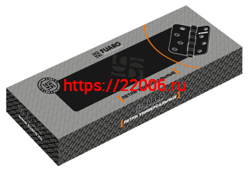 Петля Fuaro (Фуаро) универсальная IN4400U-R10 SN (4BB-R10 100x75x2,5) мат. никель фото 2 Петля Fuaro (Фуаро) универсальная IN4400U-R10 SN (4BB-R10 100x75x2,5) мат. никель фото 2