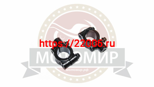 Хомуты на руль для крепления зеркал на М8 (на 2 зеркала) (ПР) Хомуты на руль для крепления зеркал на М8 (на 2 зеркала) (ПР)