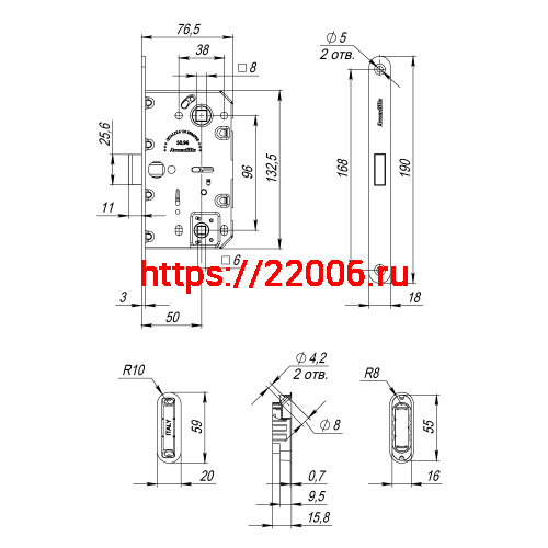 Магнитная Armadillo (Армадилло) защелка WC с ответной планкой GRAVITY G01.190.50.96 BL черный фото 3 Магнитная Armadillo (Армадилло) защелка WC с ответной планкой GRAVITY G01.190.50.96 BL черный фото 3