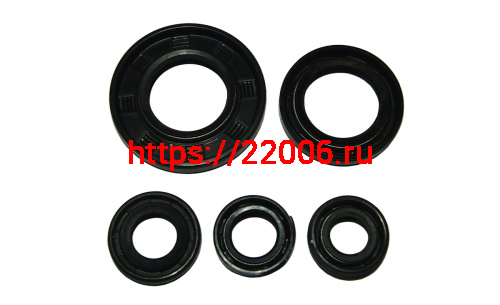 Набор сальников YBR125 (20x38x5, 20x30x6, 12x21x4, 10x18x5 , 12x18 x 5) (компл.) Набор сальников YBR125 (20x38x5, 20x30x6, 12x21x4, 10x18x5 , 12x18 x 5) (компл.)